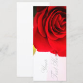 Heldere rode roze Jouw tekst platte Kaart toevoege (Voorkant / Achterkant)