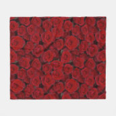 Heldere rode rozen fleece deken (Voorkant (Horizontaal))
