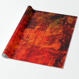 Heldere rode, vieze, zwarte, rode achtergrond. Hal Cadeaupapier