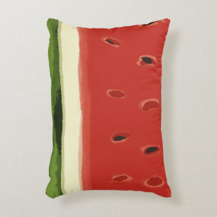 Heldere Rode Waterverf Watermeloen Accent Pillow Kussen
