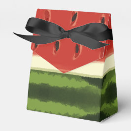 Heldere Rode Waterverf Watermeloen Tent Favoriet B Bedankdoosjes