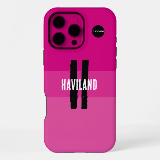 Heldere Roze Aangepaste Mobiele Telefoon Case HAMb iPhone Hoesje (Achterkant)