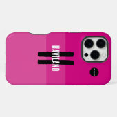 Heldere Roze Aangepaste Mobiele Telefoon Case HAMb iPhone Hoesje (Achterkant horizontaal)