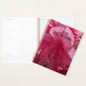 Heldere roze bloem met tekst planner (Display)