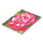 Heldere roze Camellia waterverf kunstbloem Notitieblok (Gedraaid)