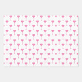 Heldere roze en paarse harten Valentijnsdag Inpakpapier Vel (Voorkant 3)