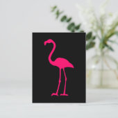 Heldere Roze Flamingo Briefkaart (Staand voorkant)