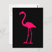 Heldere Roze Flamingo Briefkaart (Voorkant / Achterkant)