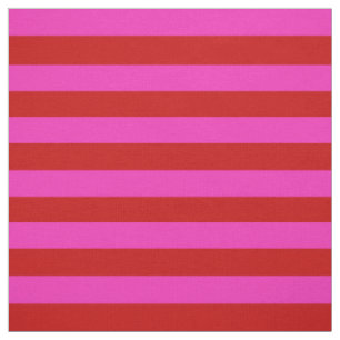 Heldere roze, heldere rode stipe, strepen stof