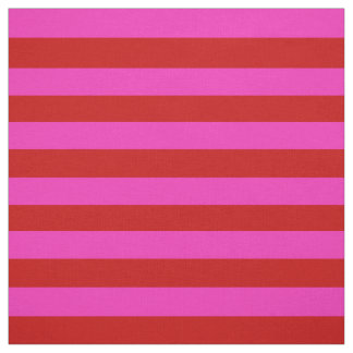 Heldere roze, heldere rode stipe, strepen stof