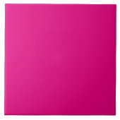 Heldere Roze Plain Solid Kleur Tegeltje (Voorkant)