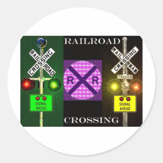 Heldere signalen en signalen ronde sticker