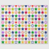 Heldere sterren cadeaupapier (Vlak)