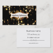 Heldere sterren visitekaartje (Voorkant / Achterkant)