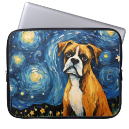 HELDERE STERRENNACHT MET BOKSHOND LAPTOP SLEEVE