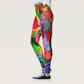 Heldere structuurvormen leggings (Links)