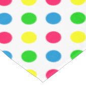 Heldere Summer Polka Dots on White Tafelkleed (Gekanteld)