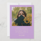 Heldere Toekomst Sterren Multi Foto Wisteria Grad Aankondiging (Achterkant)