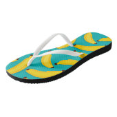 Heldere tropische banaan teenslippers (Schuin)