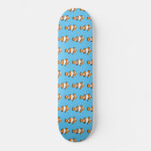 Heldere tropische krulvis skateboard (Voorkant)