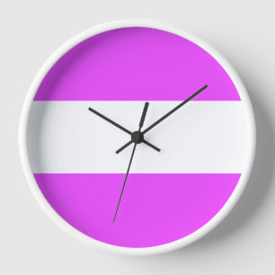 Heldere Tropische Roze Witte Brede Zomerstrepen