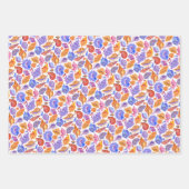 Heldere tropische zeep, met de hand getekend patro inpakpapier vel (Voorkant 2)