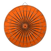 Heldere True Oranje effen kleur Dartbord (Voorkant)