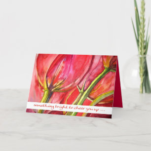 heldere tulpen kaart