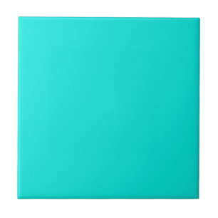 Heldere Turquoise Solid Color Tegeltje