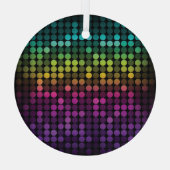 Heldere veelkleurige Abstracte kunst Glas Ornament (Achterkant)