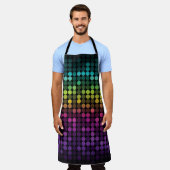 Heldere veelkleurige  Abstracte kunst Schort (Gedragen)