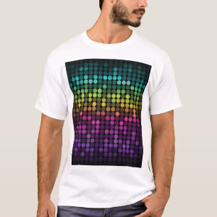 Heldere veelkleurige  Abstracte kunst T-shirt