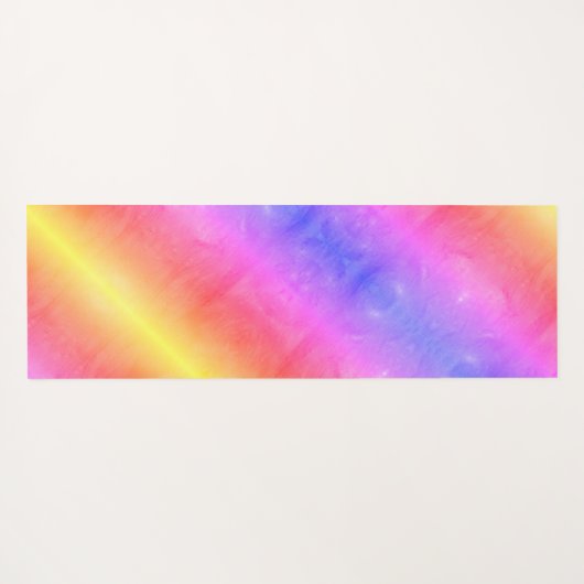 Heldere veelkleurige regenboogvorst 2 verschillend yogamat (Achterkant (horizontaal))