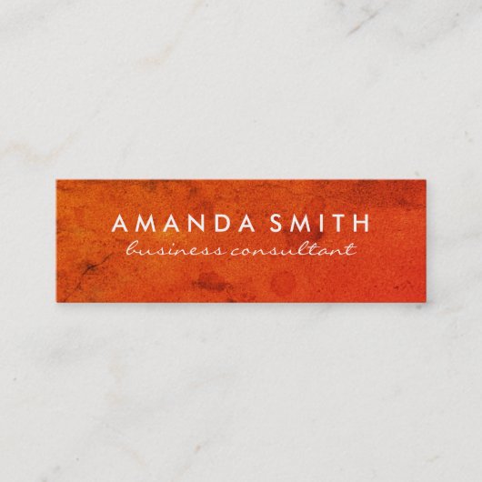 Heldere vet textuur mini visitekaartje (Voorkant)