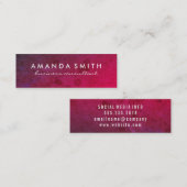 Heldere vet textuur mini visitekaartje (Voorkant / Achterkant)