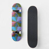 Heldere vierkantjes skateboard (Voorkant)
