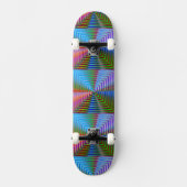 Heldere vierkantjes skateboard (Voorkant)