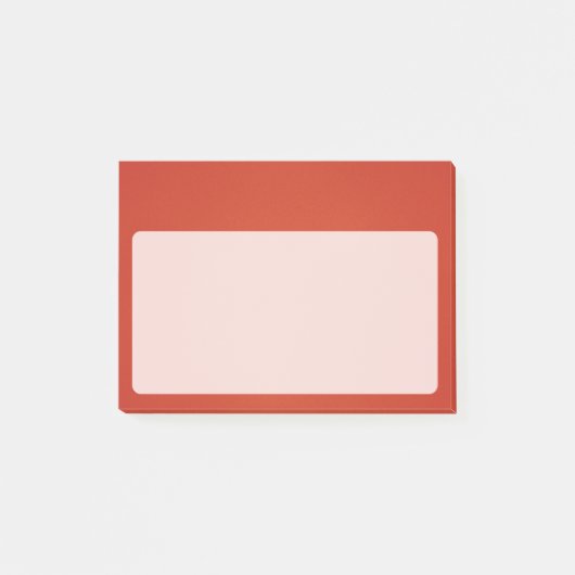 Heldere Warm Red Grainy Texture Post-it® Notes (Voorkant)