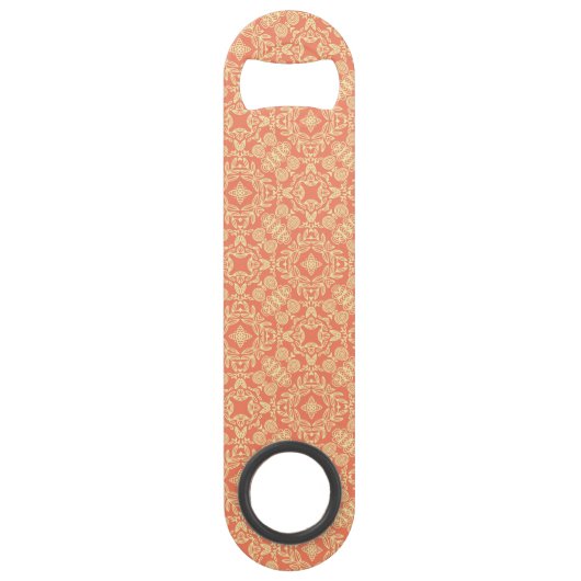 Heldere, warme achtergrond in  stijl. speed flessenopener (Voorkant)