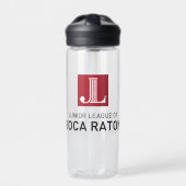 Heldere waterfles met Logo (Voorkant)