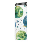 HELDERE WATERVERF AARDE DAG PLANETEN THERMOSBEKER (Gedraaid links)