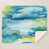 Heldere waterverf abstracte achtergrond. Waterverf Sherpa Deken (Voorkant (horizontaal))