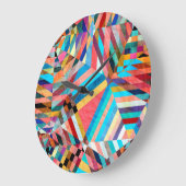 Heldere Waterverf: Abstracte Fantasy Achtergrond Grote Klok (Hoek)