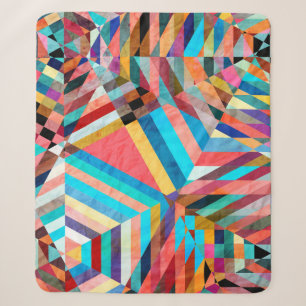Heldere Waterverf: Abstracte Fantasy Achtergrond Sherpa Deken
