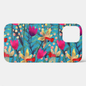 Heldere Waterverf: bloemnaadloos ontwerp. Case-Mate iPhone Case (Achterkant (horizontaal))