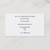 Heldere waterverf regenboogspleet visitekaartje (Achterkant)