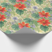 Heldere waterverven bloemen cadeaupapier (Hoek)