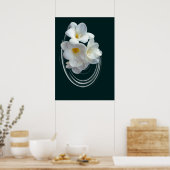 heldere witte diepte poster (Keuken)