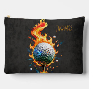Heldere witte golfbal etui