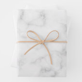 Heldere witte marmer inpakpapier vel (In situ)